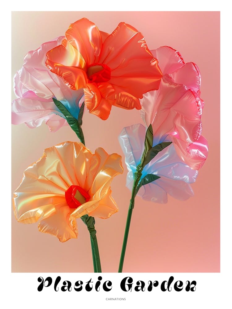 Dreamy Inflatable Flowers Poster Carnations 1