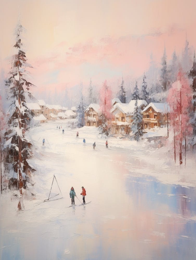 Dreamy Winter Painting Whistler Canada 2