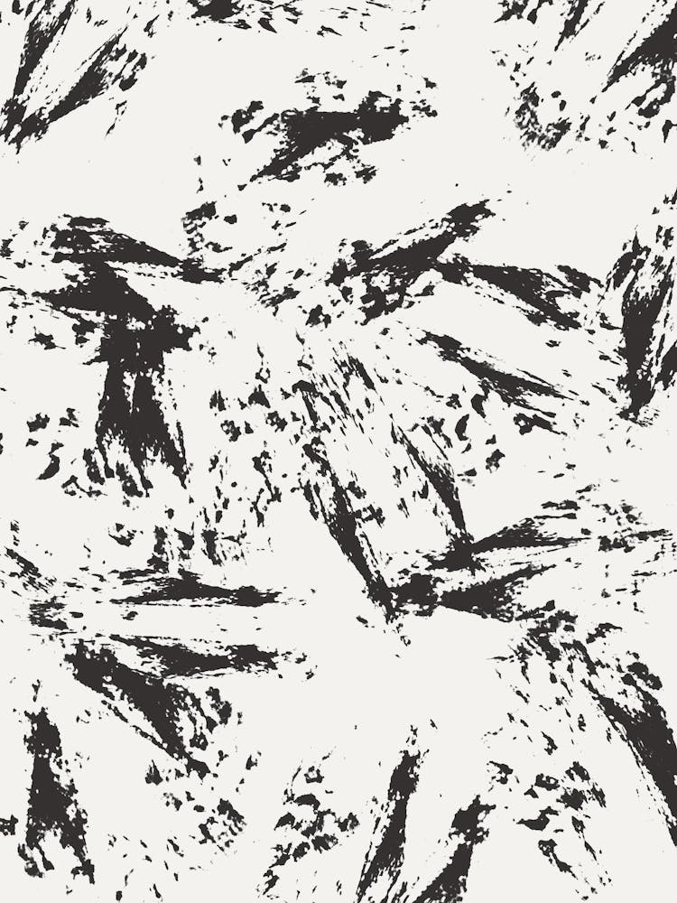Abstract Black And White Painting