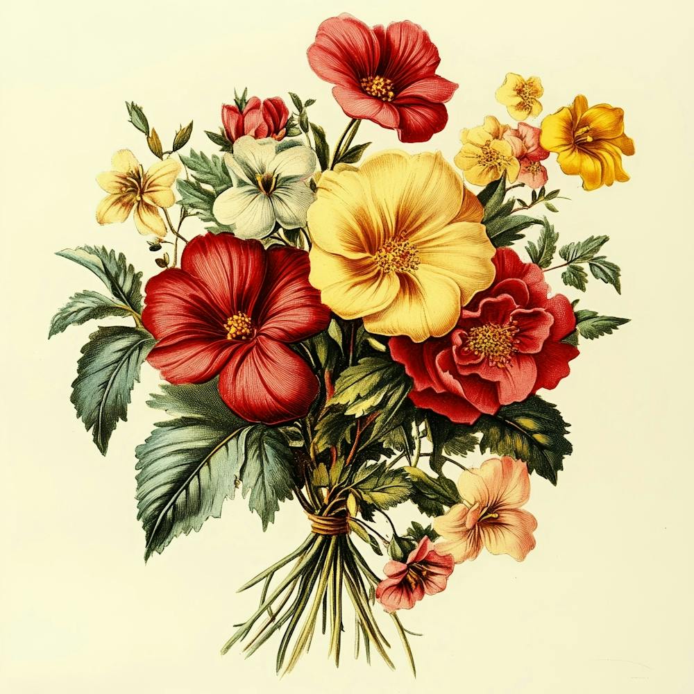 Bouquet Of Flowers Art 4