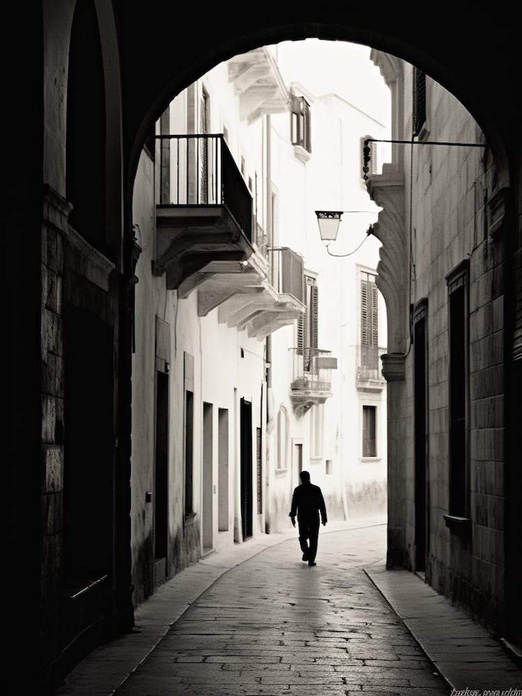 Lecce, Italy,  Black And White Analogue Photography  4