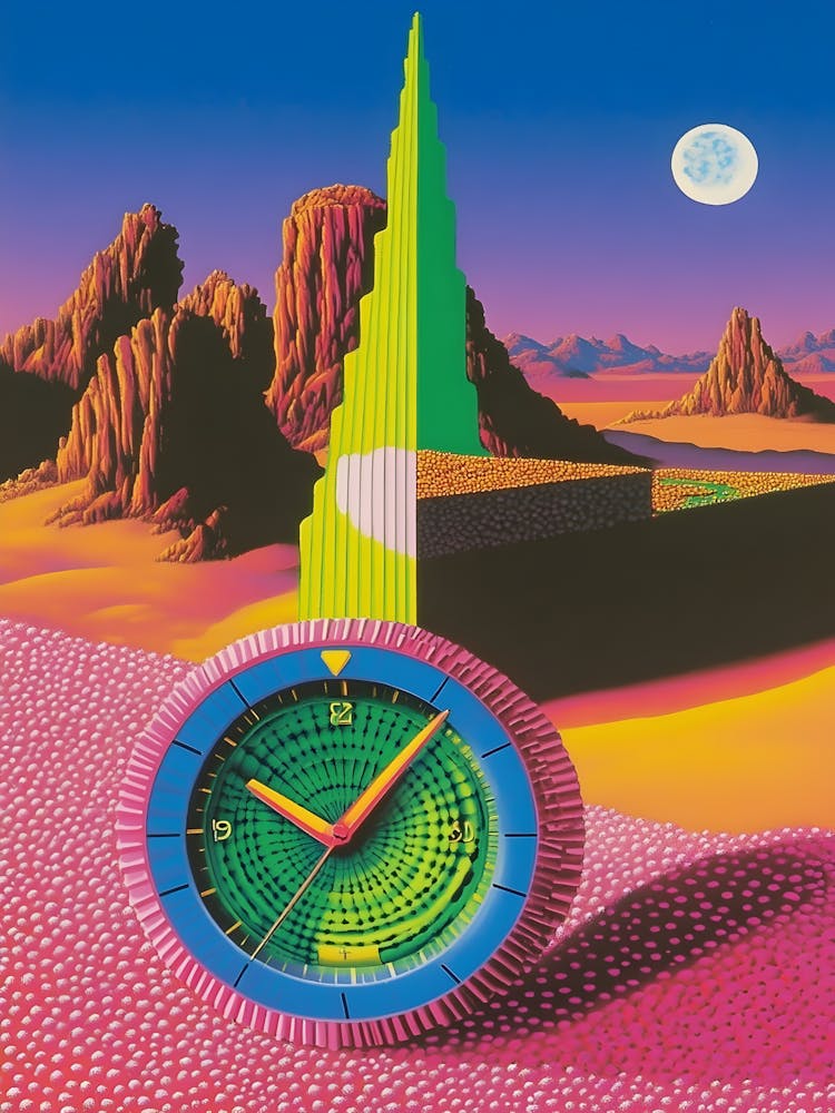 Clock In The Desert