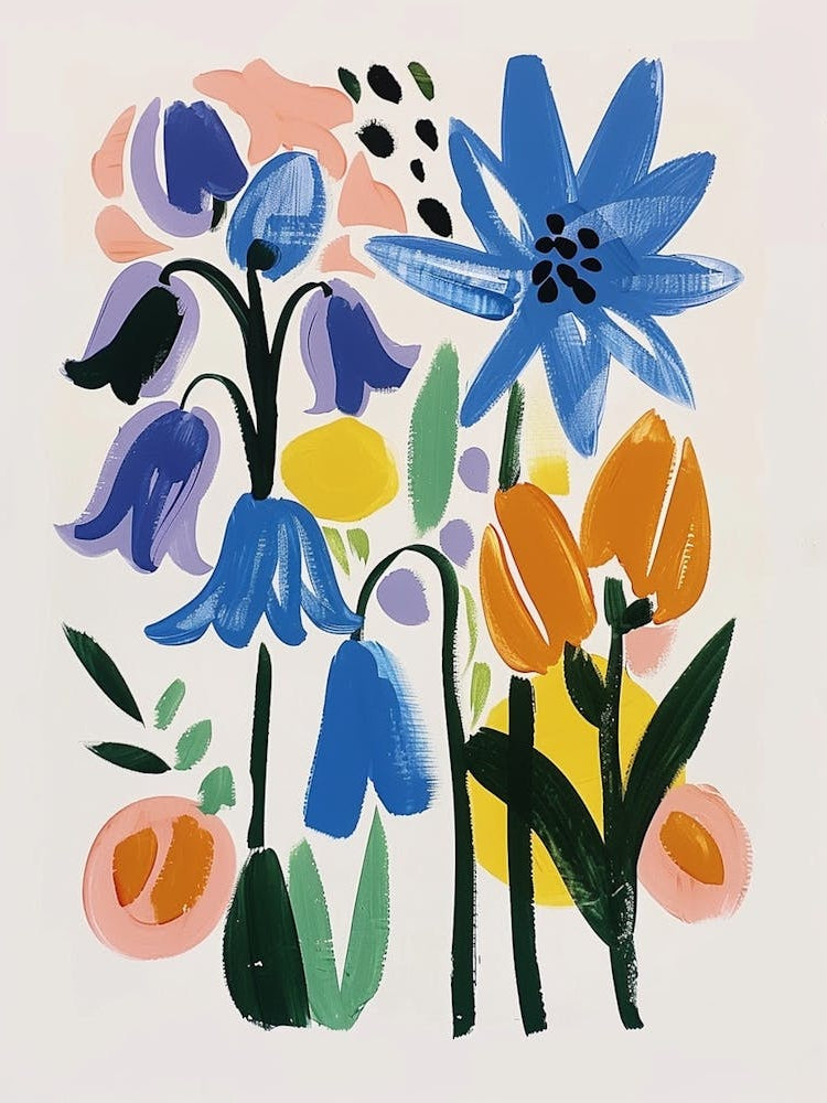 Painted Florals Bluebell 3