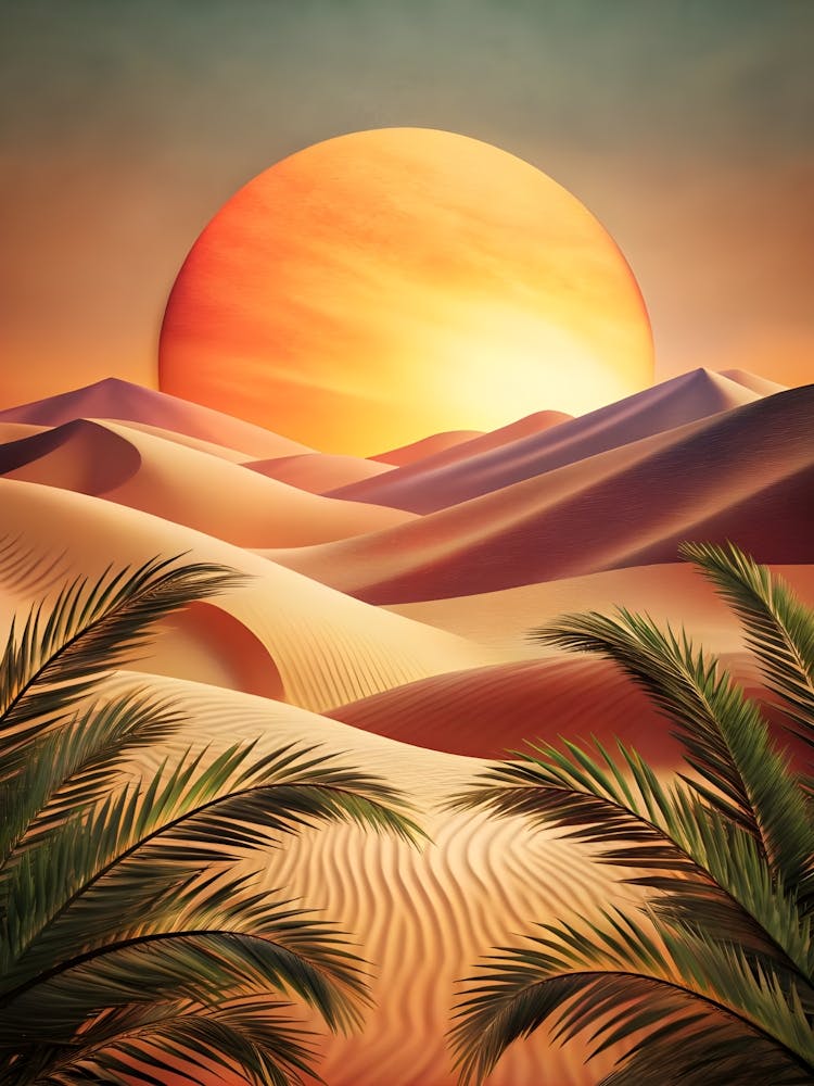 Sonnenuntergang In Der Wüste 15