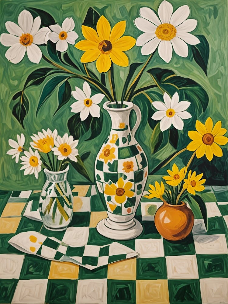 Gänseblümchen In Einer Vase Nr. 2