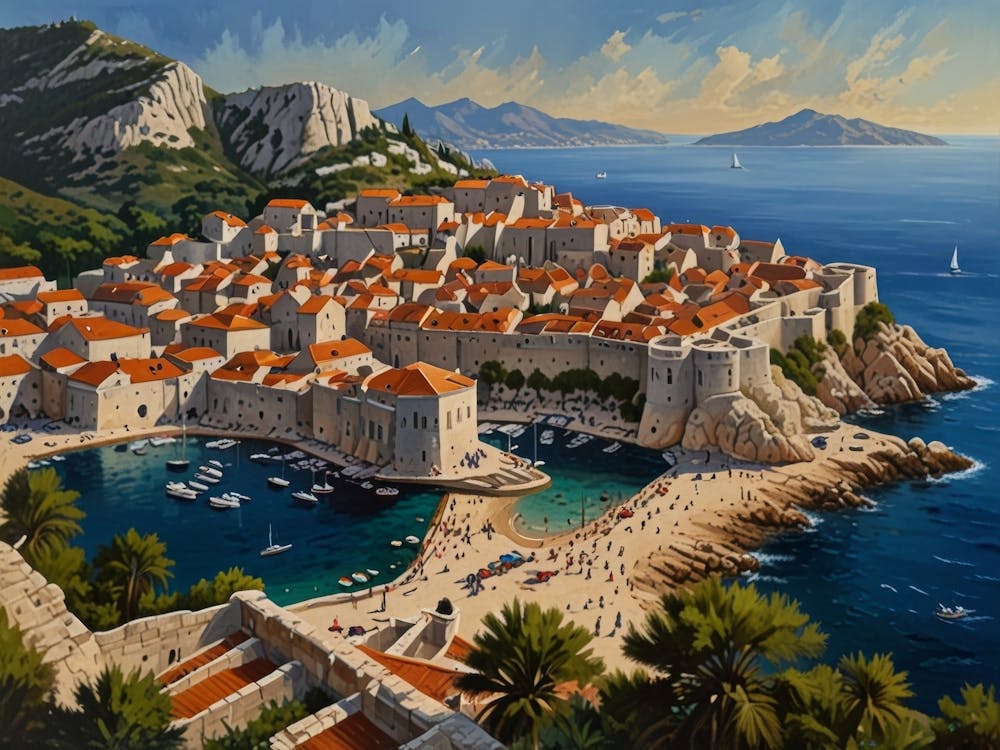 Old Town Of Dubrovnik Art