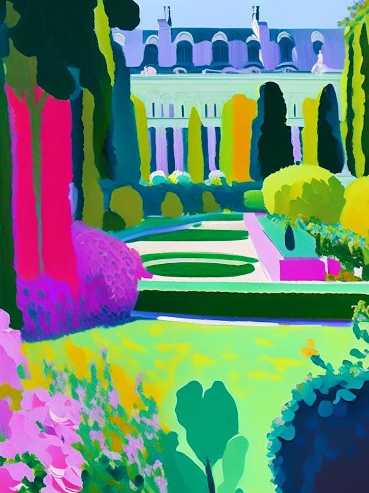 Gardens Of The Palace Of Versailles, 1, France Abstract Still Life