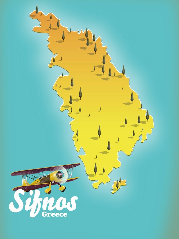 Sifonas Greece Travel map