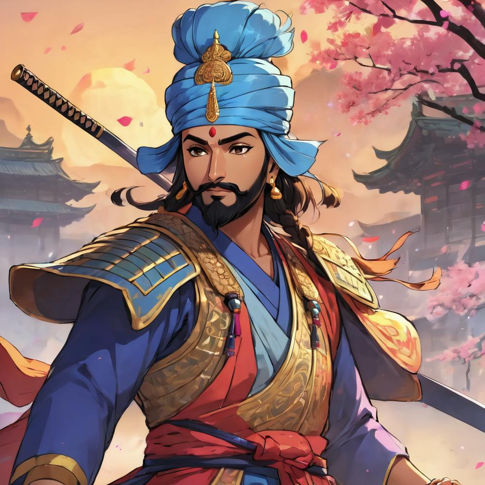Sikh Warrior as a Samurai 1