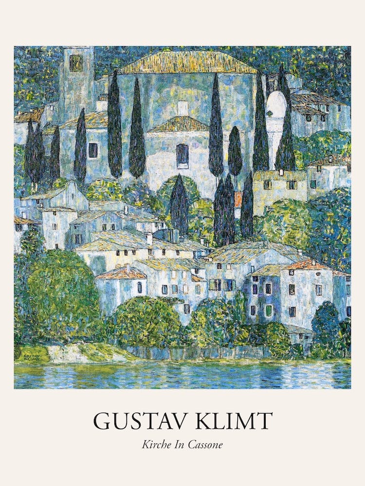Kirche In Cassone, Gustav Klimt Poster