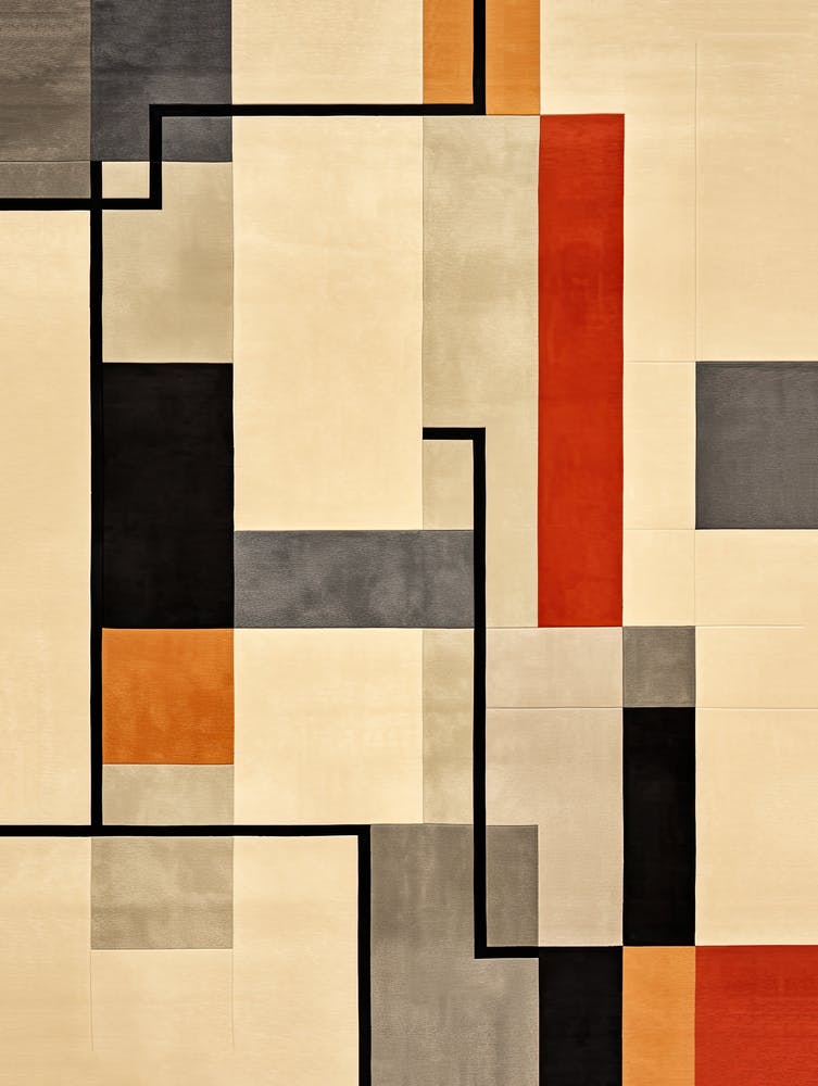 Modernist Matrix; Mid Century Geometric Fusion