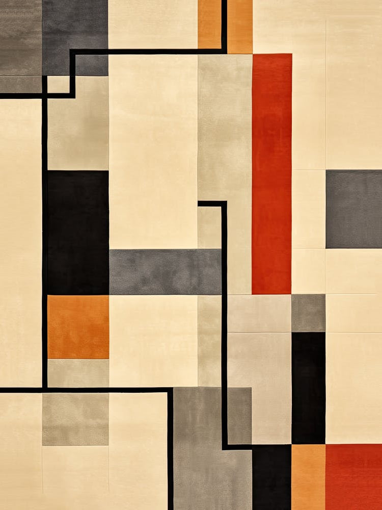 Modernist Matrix; Mid Century Geometric Fusion