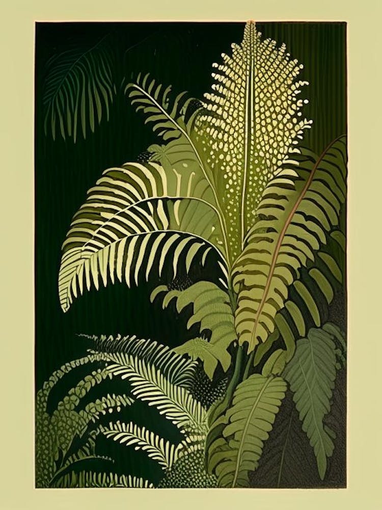 Dwarf Tree Fern Rousseau Inspired