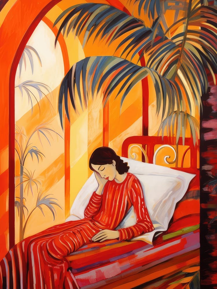 Woman In Bed