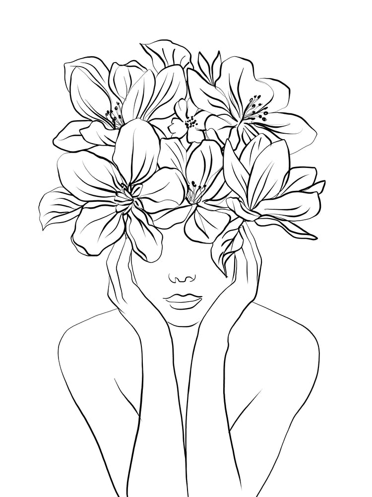 Woman with flowers in her hair (Venus III)