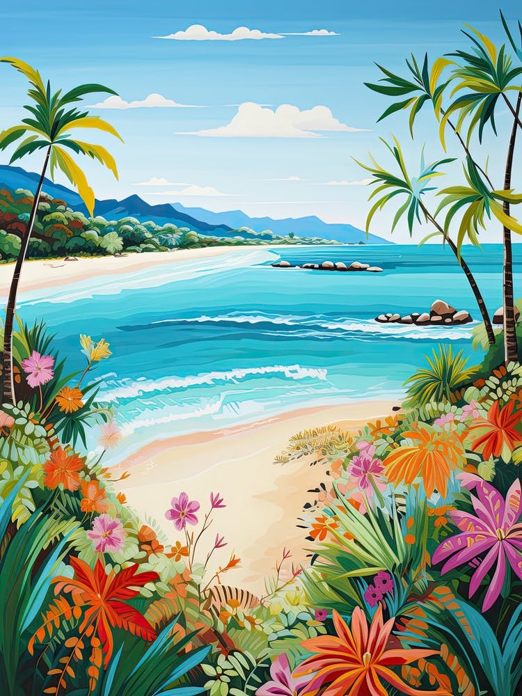 Four Mile Beach, Australia, Matisse And Rousseau Style 2
