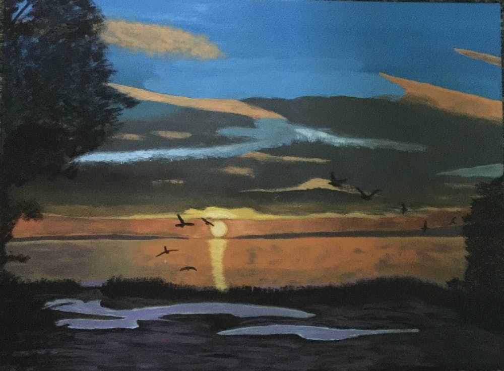 Lakeside Viewing at Sunset