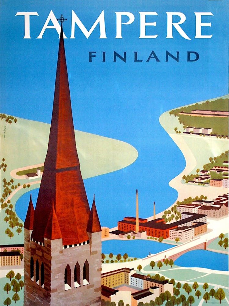 Tampere, Aerial View, Finland