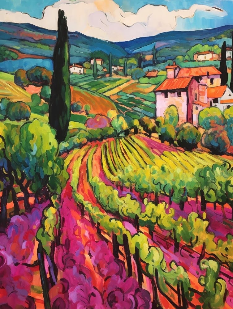 Chianti Italy 2 Fauvist Painting