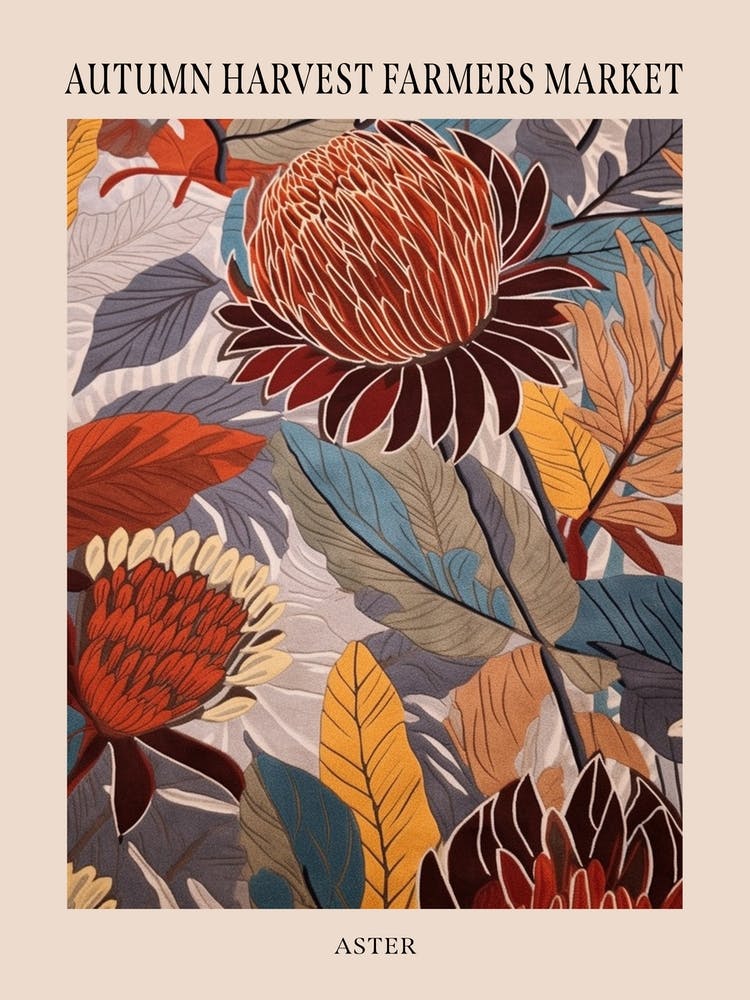 Fall Botanicals Aster 1 Poster