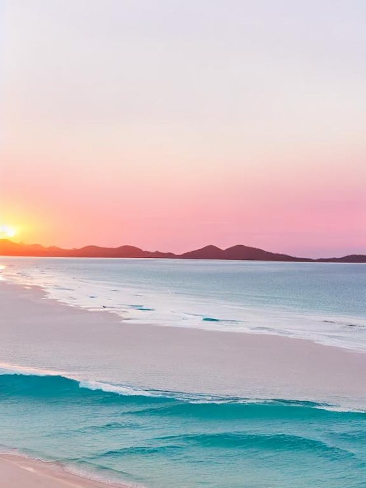 Whitehaven Beach, Australia Pink Photography 1