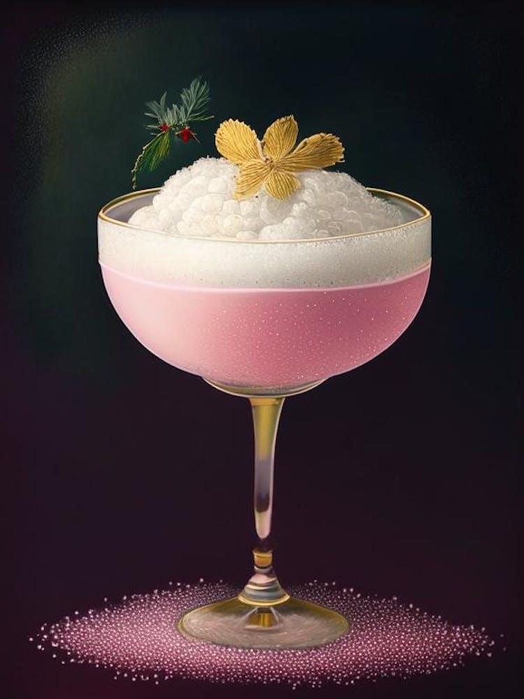 Clover Club Pointillism Cocktail Poster