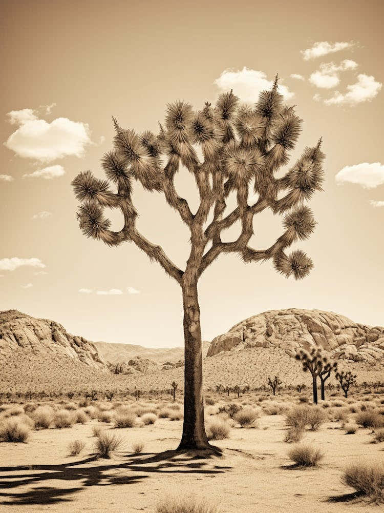 Photograph Of A Joshua Tree In Rocky Mountains 4