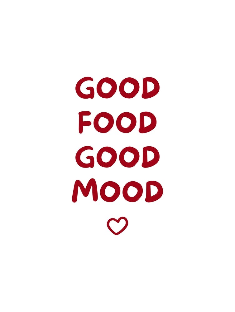 Red Good Food Good Mood