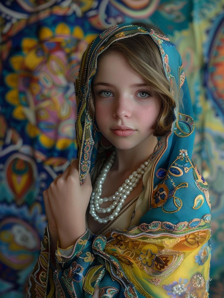 Girl In A Scarf