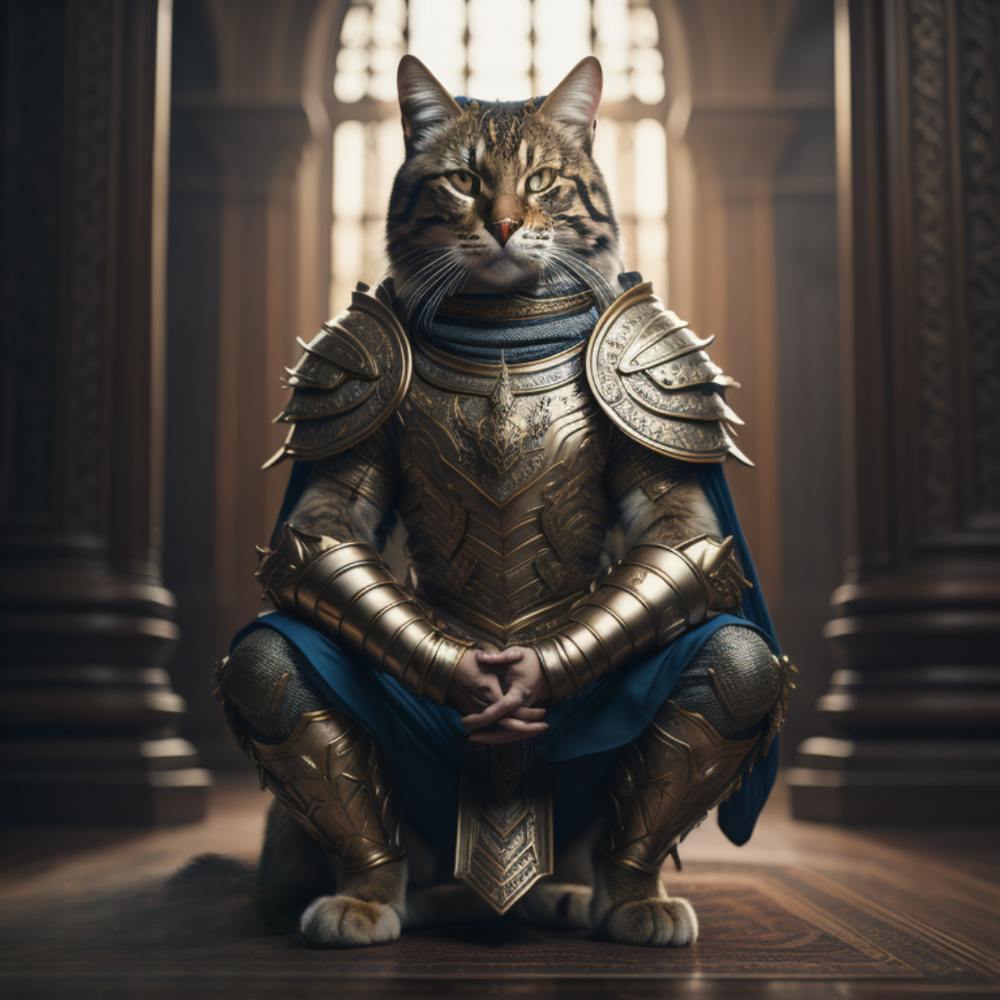 Cat In Armor