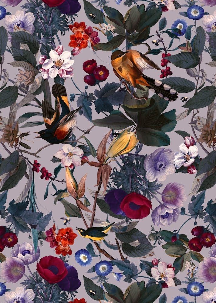 Floral And Birds