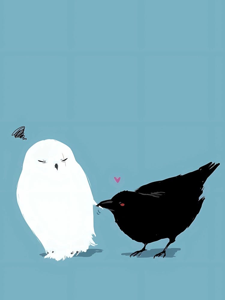 Owl And Crow