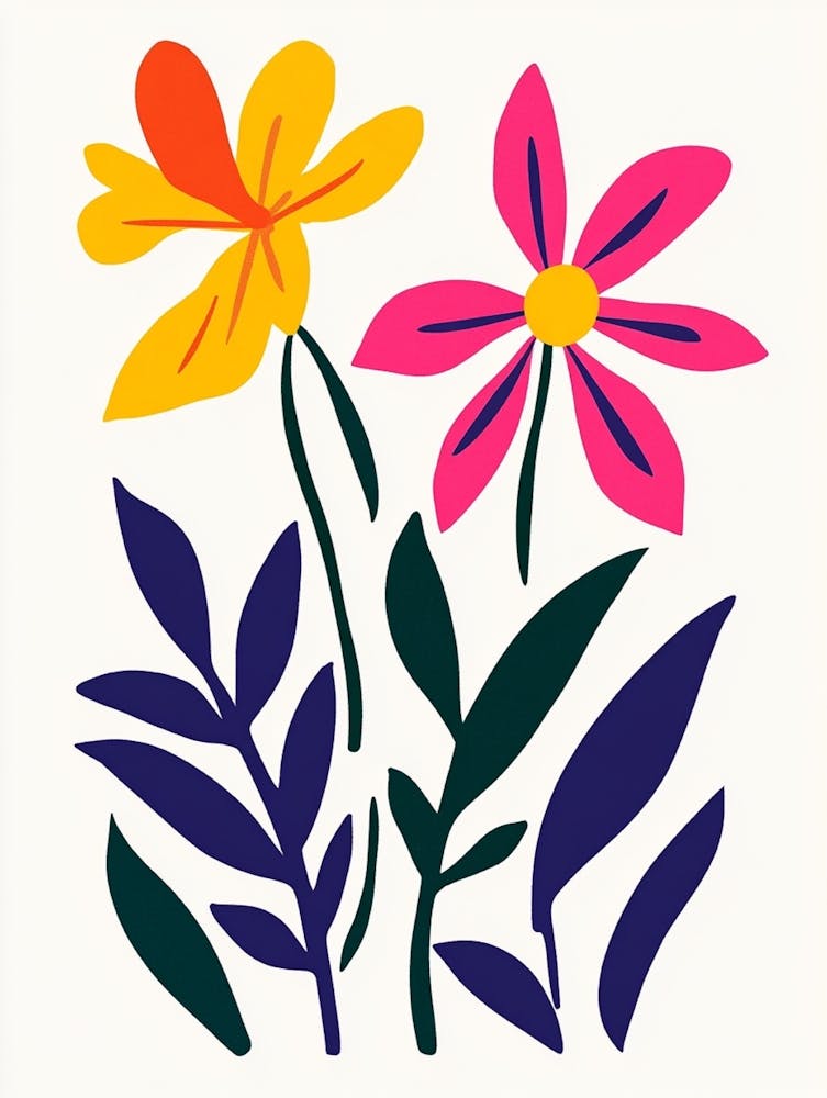 Flowers On A White Background 24