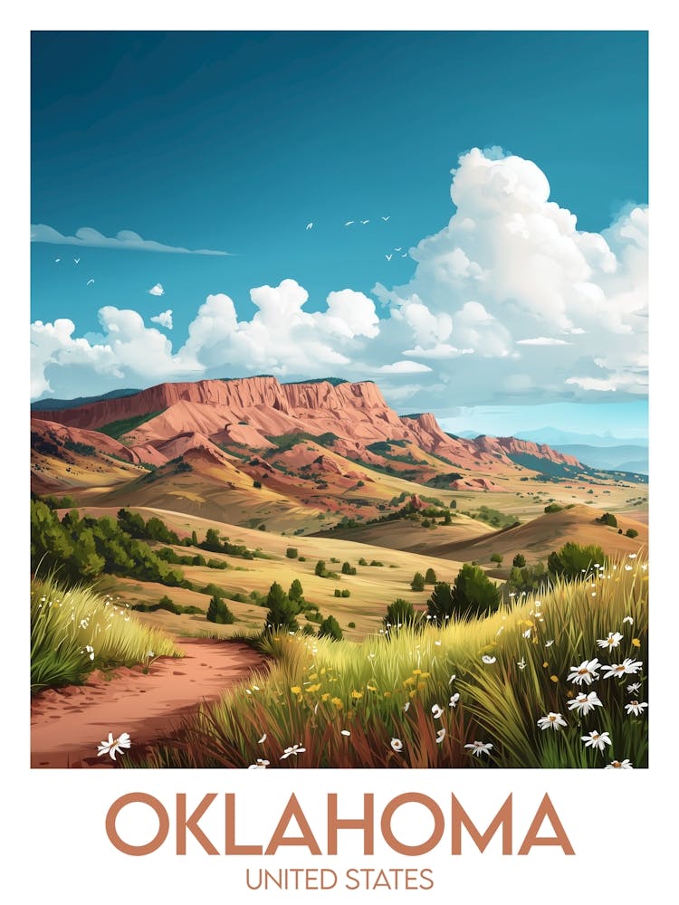 Affiche de voyage Oklahoma