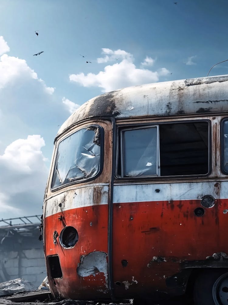 Bus In Ruins