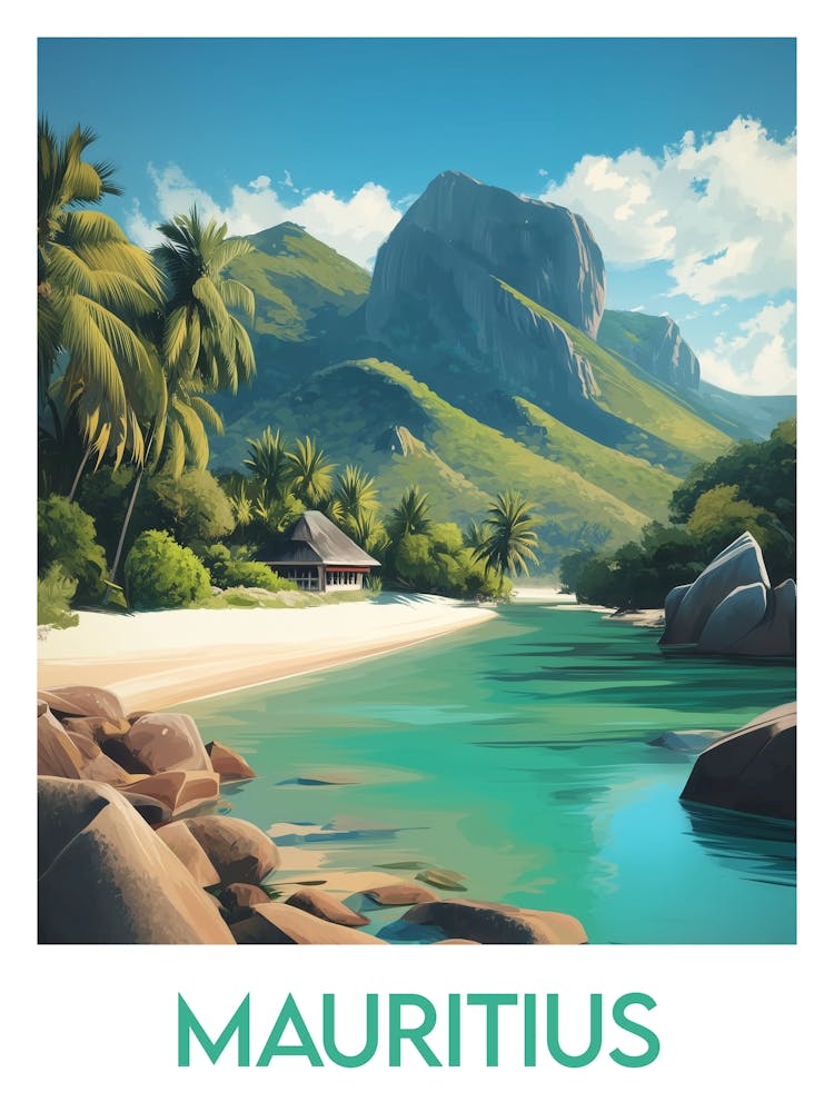 Affiche de voyage Mauritius