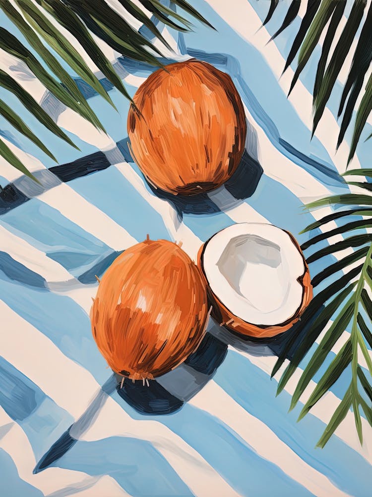 Coconut Fruit Summer Illustration 4