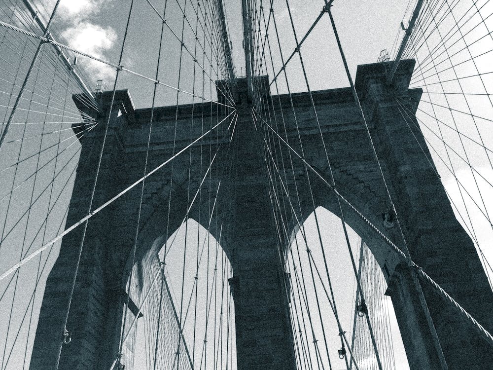 Brooklyn Bridge New York Black and White