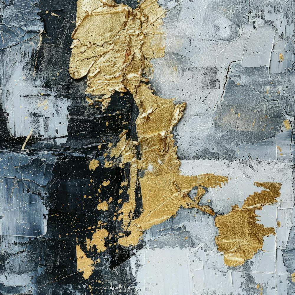 Abstract Gold Painting 1