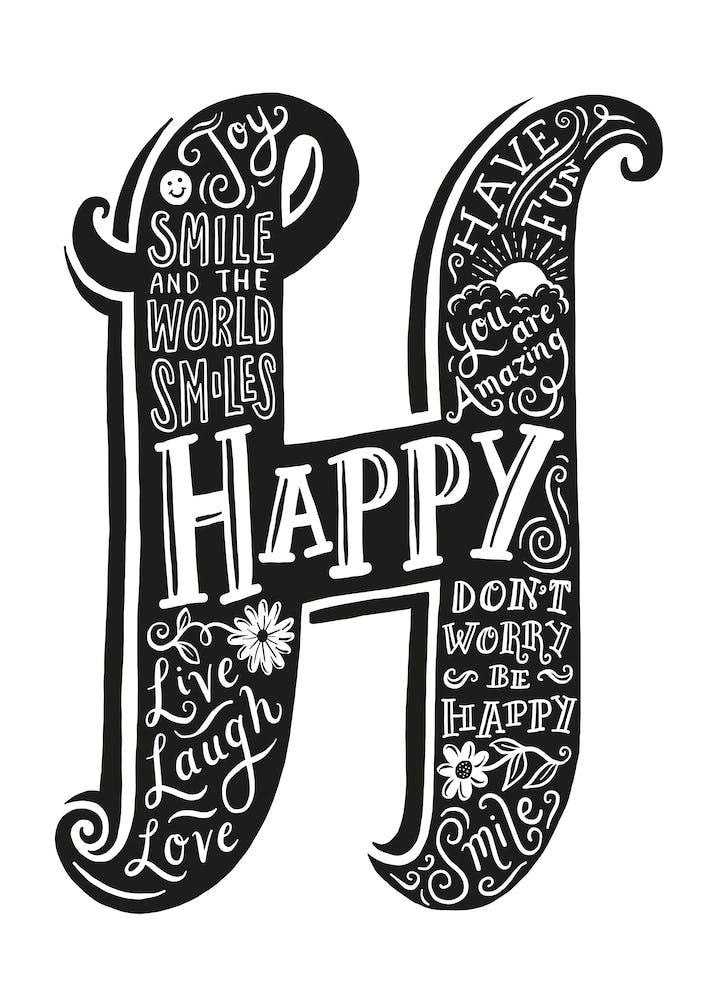 Happy Typografie