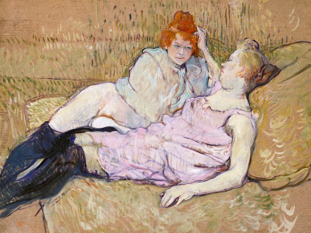 The Sofa, Henri de Toulouse-Lautrec