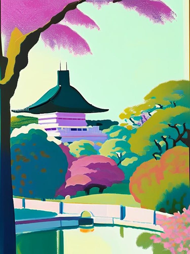 Hamarikyu Gardens, Japan Abstract Still Life