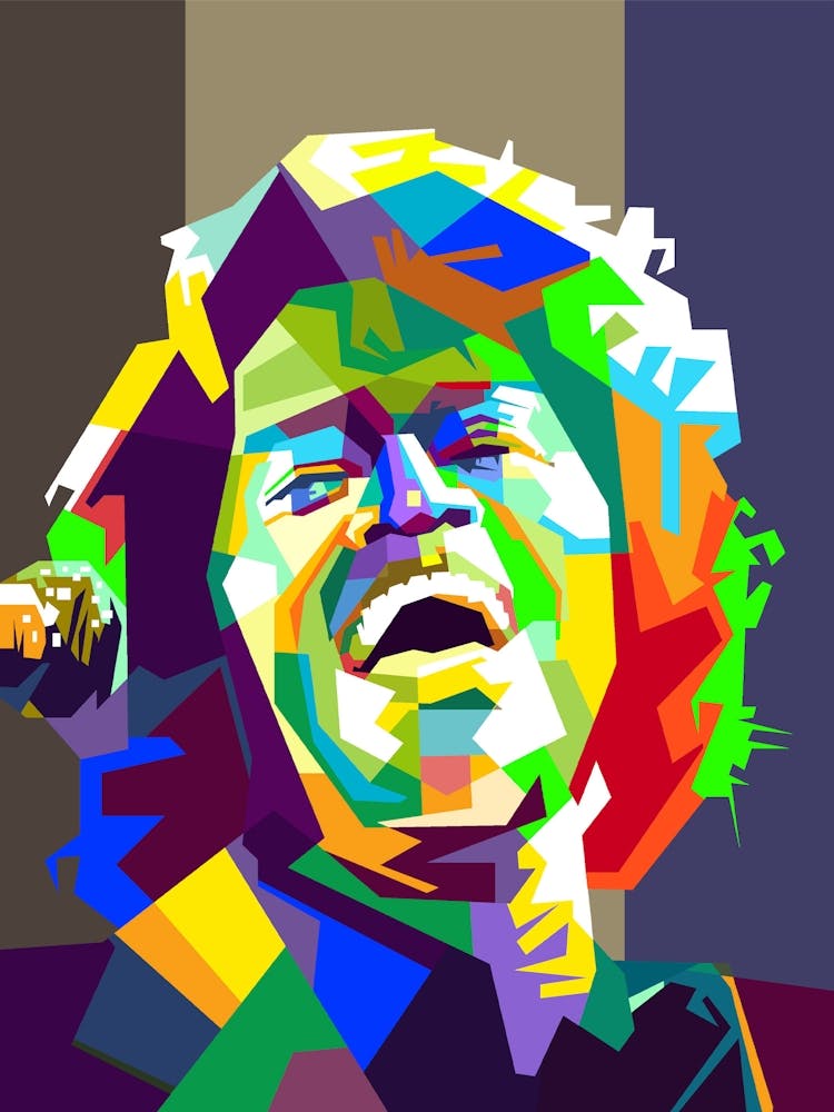 James Brown Pop Art WPAP Jazz Singer And Jazz Musician Trending Now