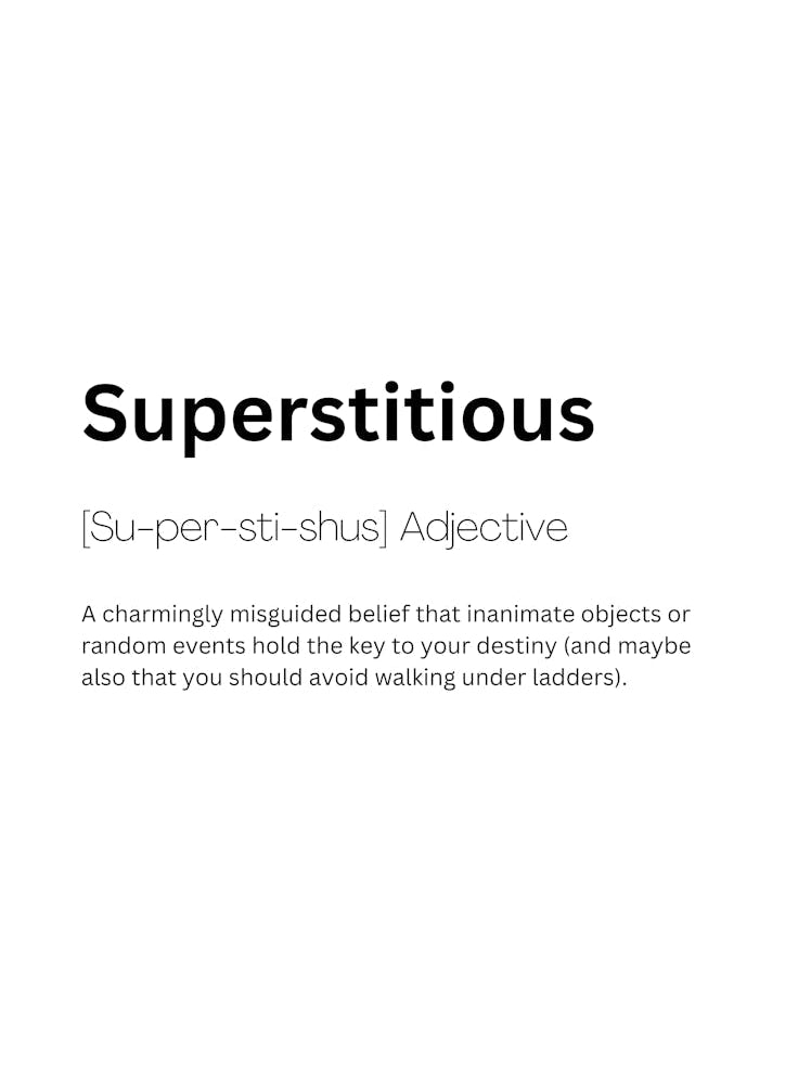 Superstitious Definition Meaning