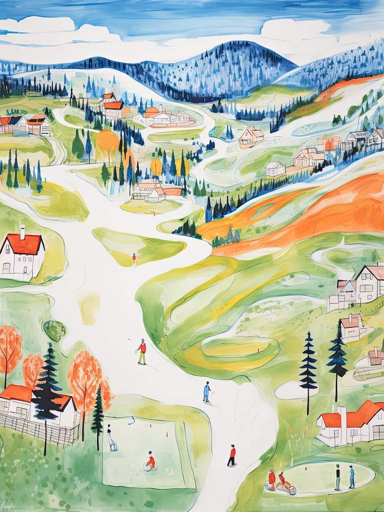 Montage Deer Valley   Park City, Utah   Resort Storybook Illustration 3