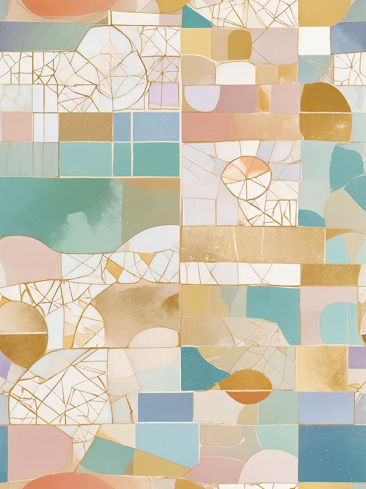 Pastell Abstrakt Code Nr. 4