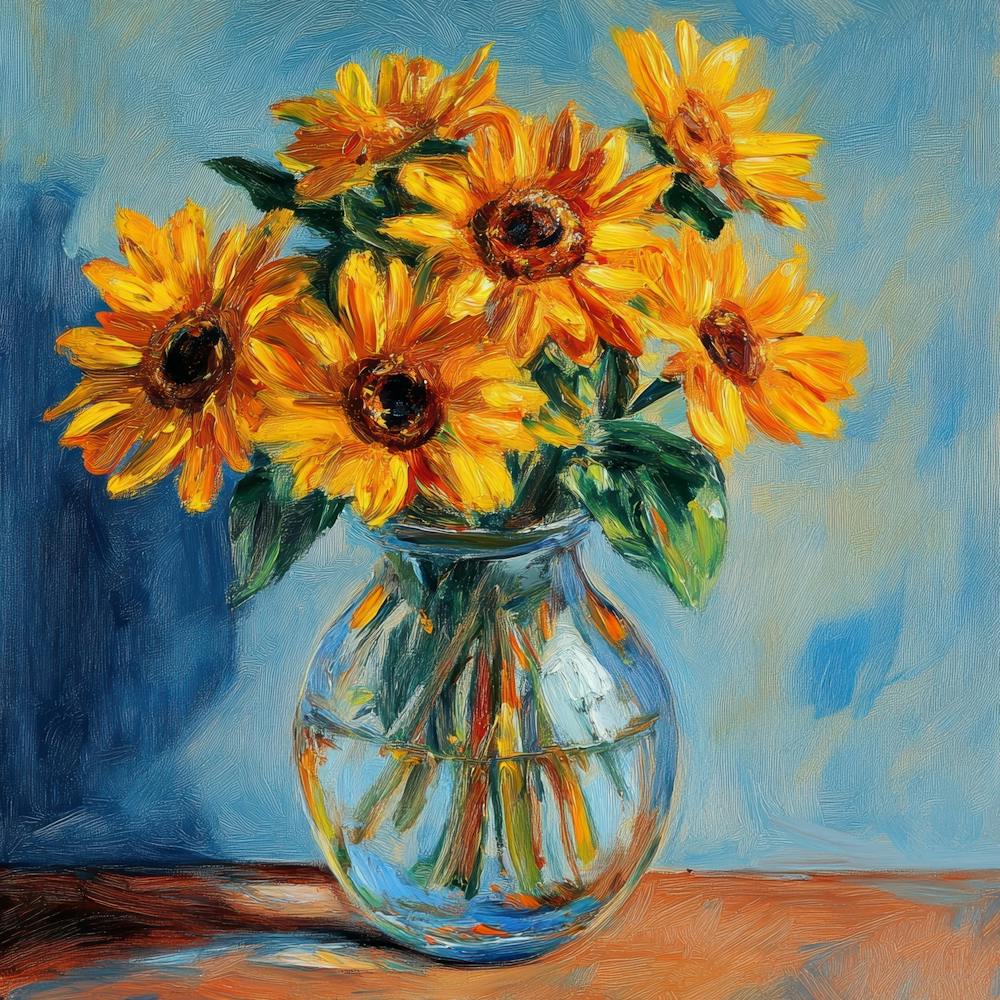 Sunflowers In A Vase 40