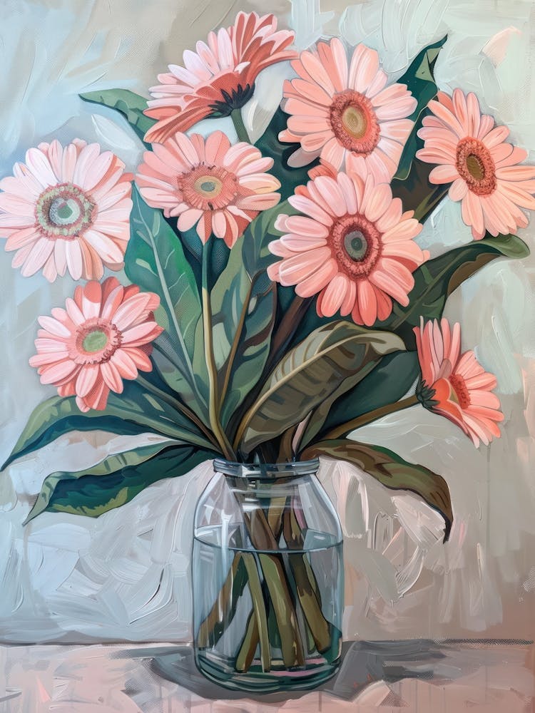A World Of Flowers Gerbera 4 Painting