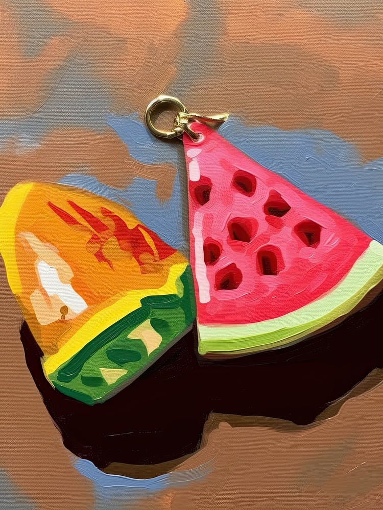 Watermelon Slice Oil Painting 5