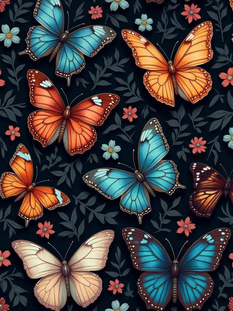 seamless butterfly pattern
